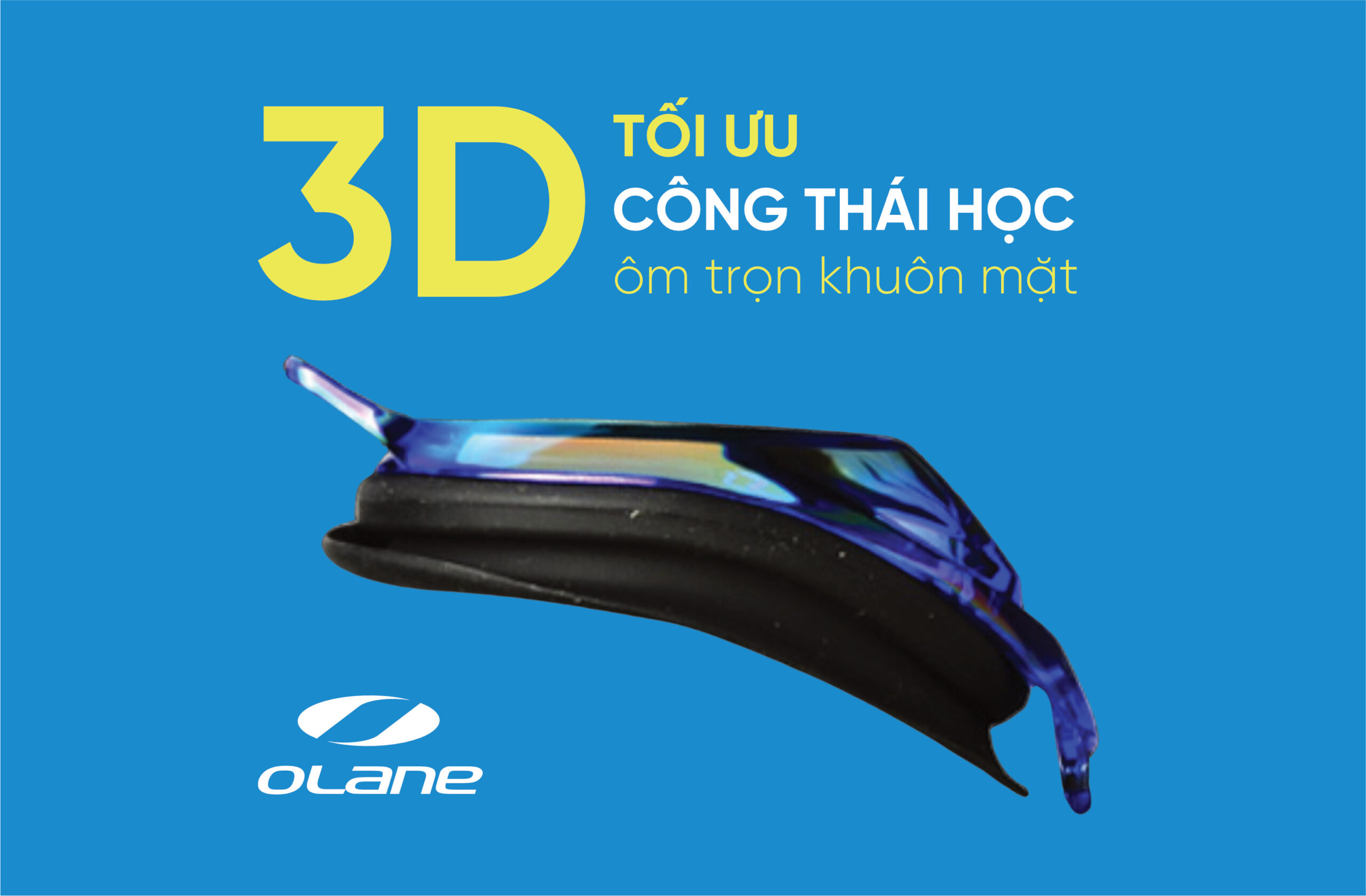 Kính bơi thiết kế 3D công thái học