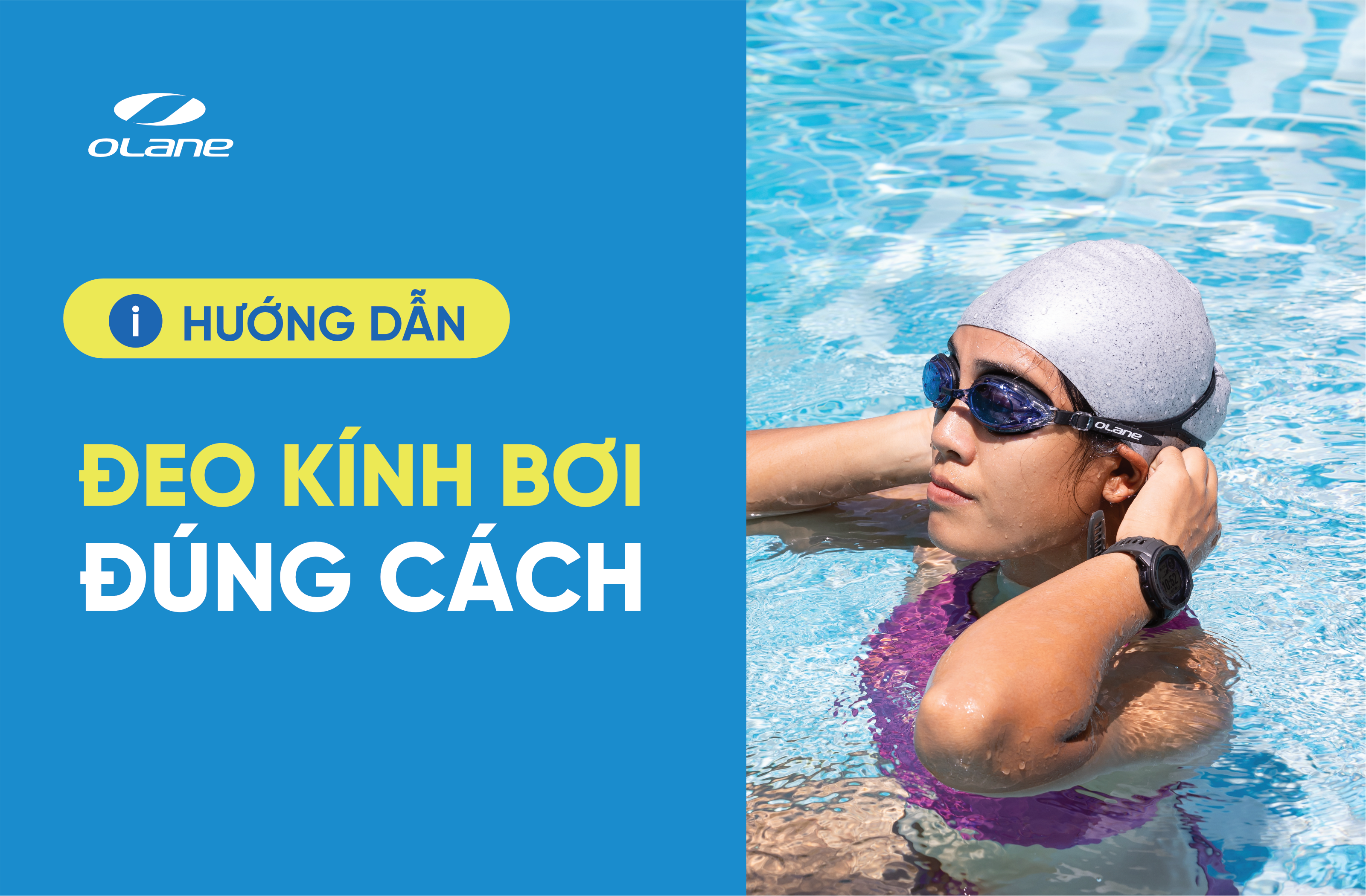 Đeo kính bơi đúng cách