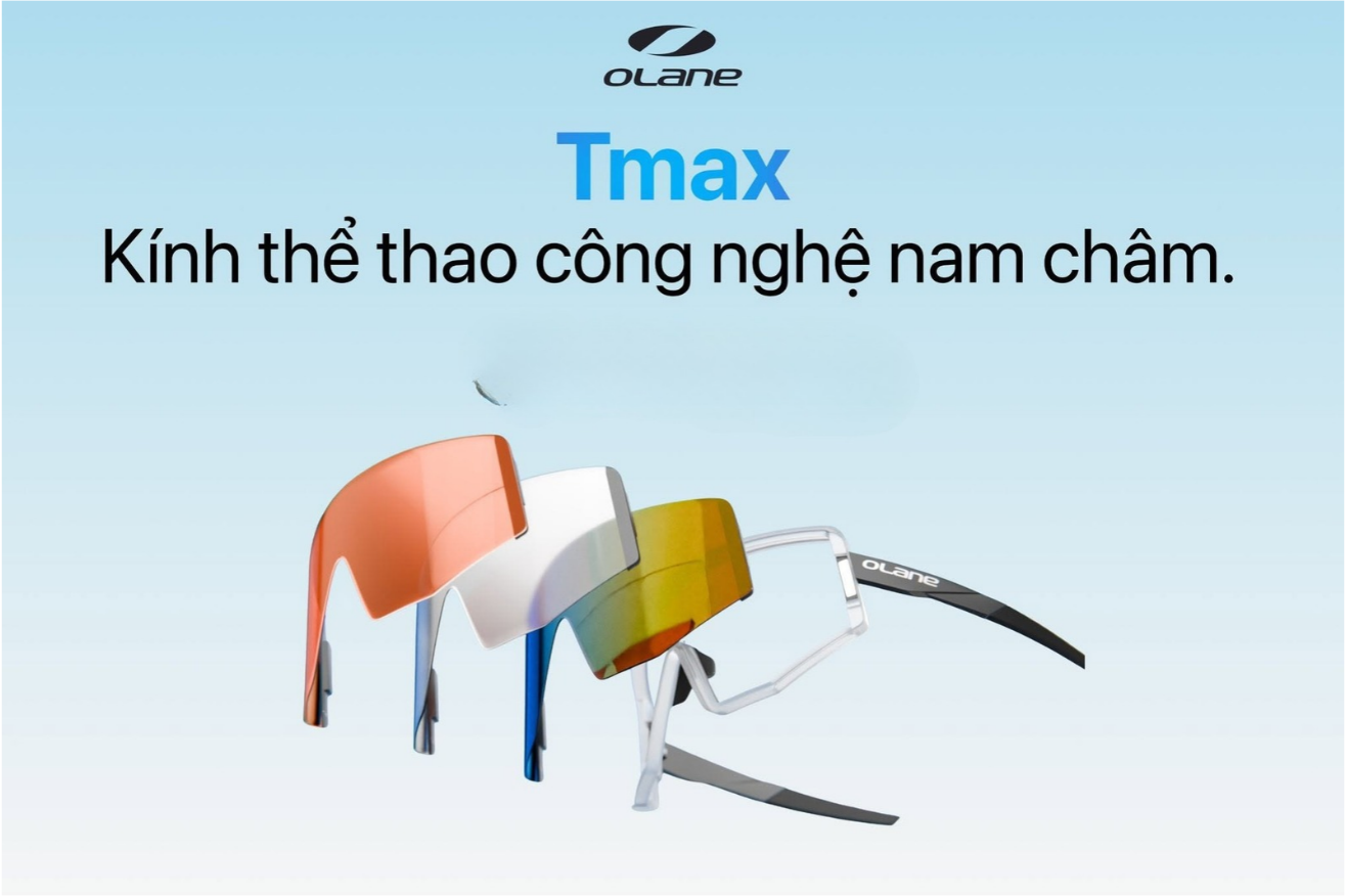 Kính Thể Thao Nam Châm OLANE TMAX Thay Tròng Nhanh 24 Kính thể thao nam châm TMAX với 3 tròng kính