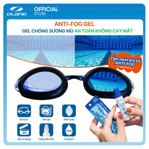 AntiFog Gel Olane Chống Sương Mù Cho Kính Bơi 15ml