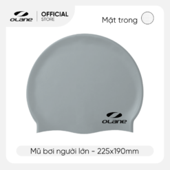 Mũ Bơi Silicon Người Lớn OLANE BIO Chống Trượt, Co Giãn - [BIO] Gray