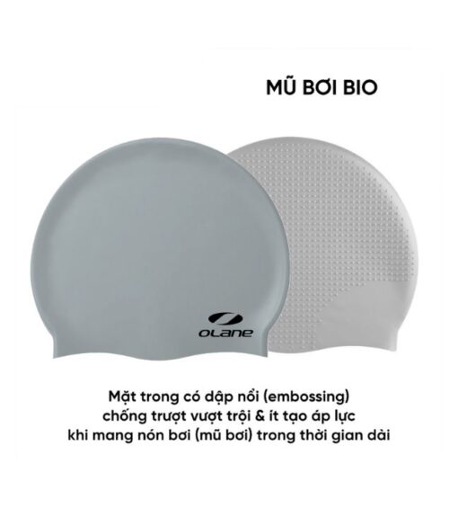 Mũ Bơi / Nón Bơi Silicon Người Lớn Olane Bio