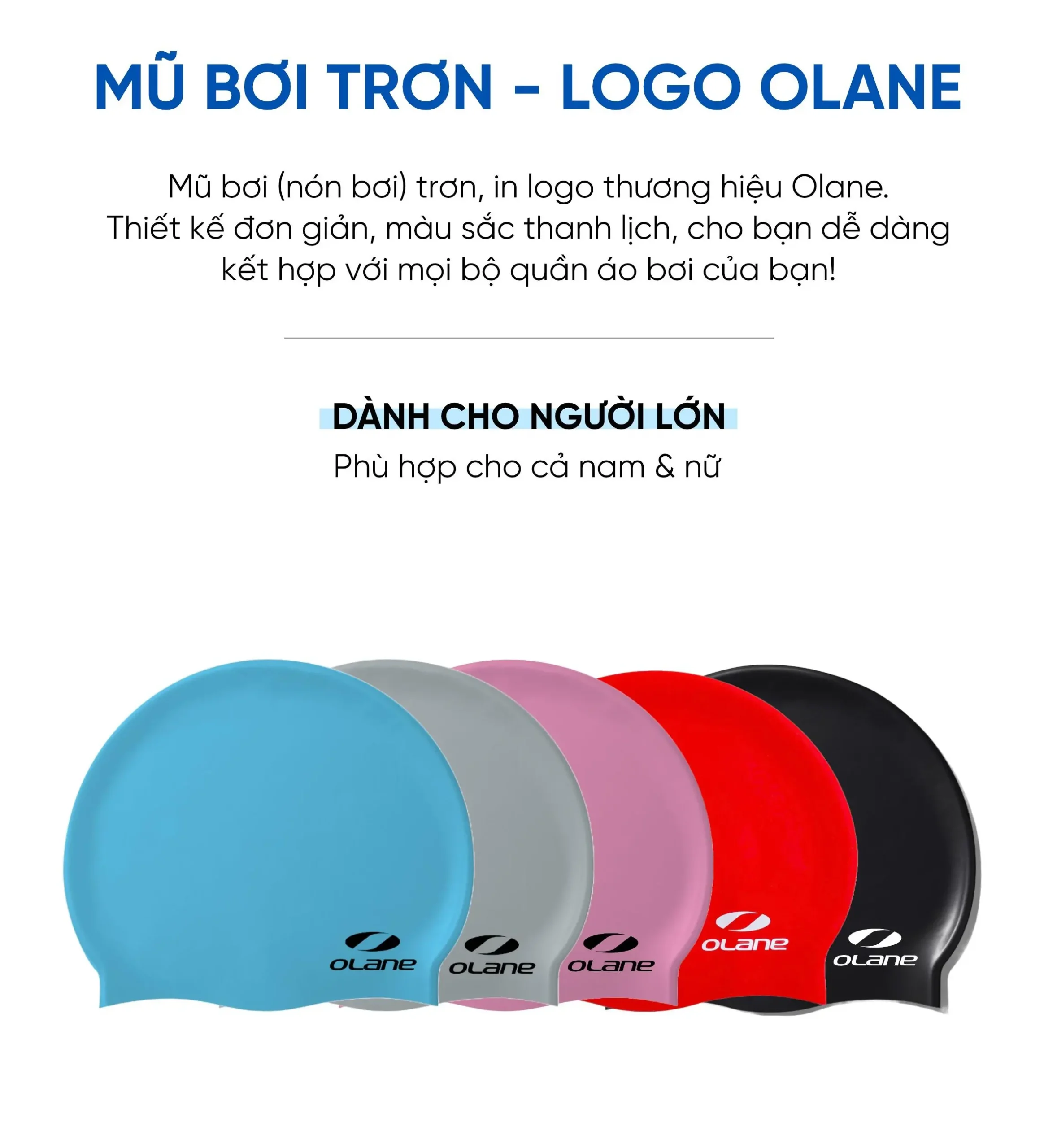 mũ bơi silicon nón bơi người lớn BIO 