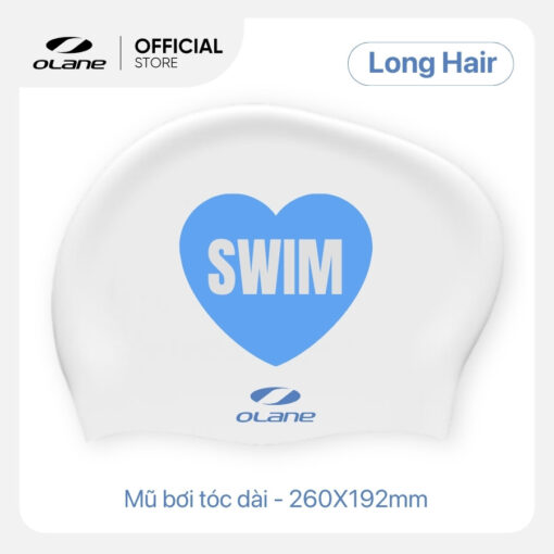 Nón bơi tóc dài Silicon Olane Long Hair – dành riêng cho người có tóc dài, tóc dày - Ảnh 3