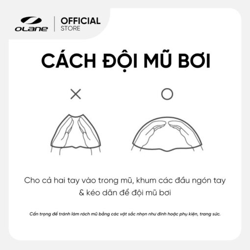 Nón bơi tóc dài Silicon Olane Long Hair – dành riêng cho người có tóc dài, tóc dày - Ảnh 7