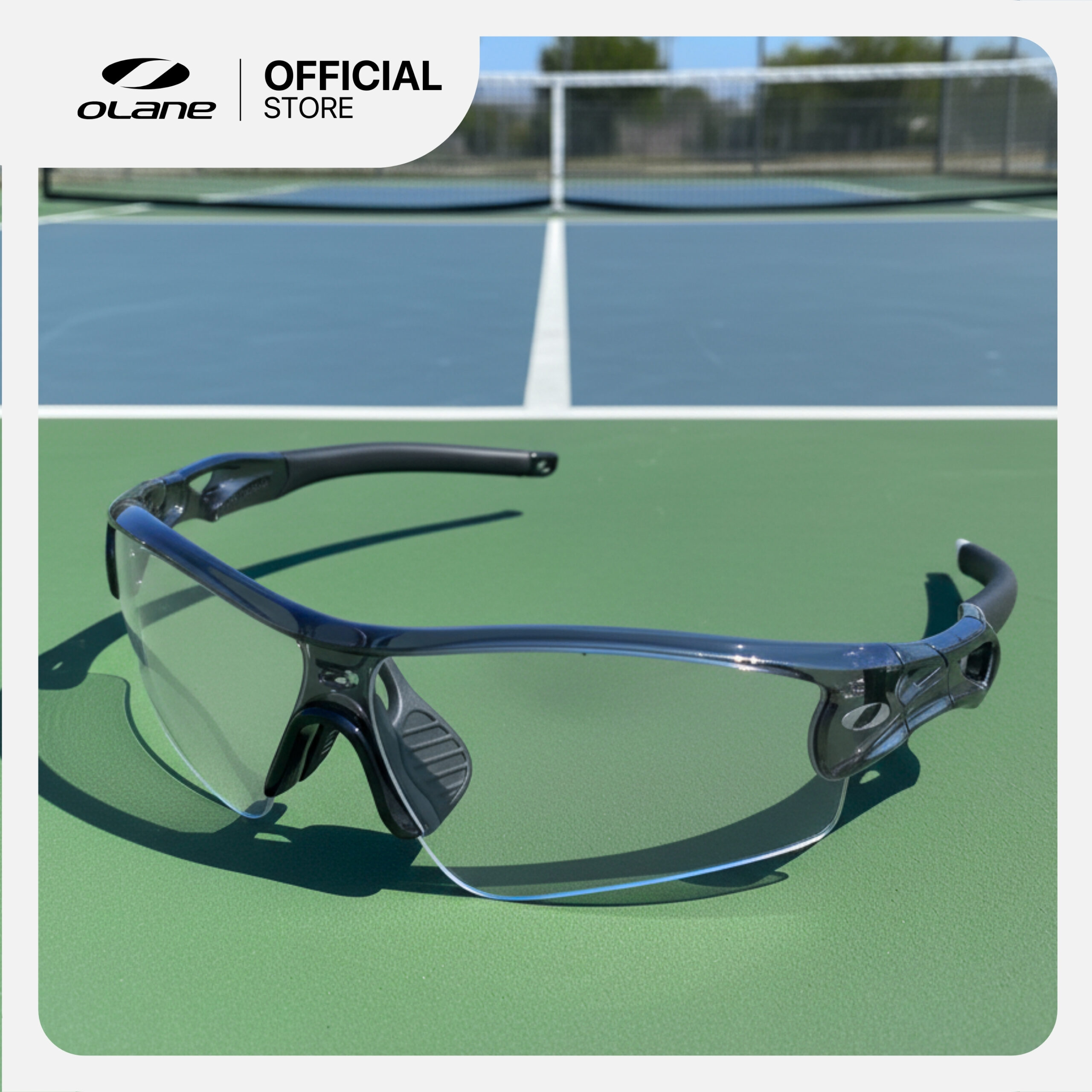 Kính thể thao OLANE Stealth M2 Clear – Chuyên dụng Pickleball & Chạy đêm 1 Kính thể thao OLANE Stealth M2 Clear