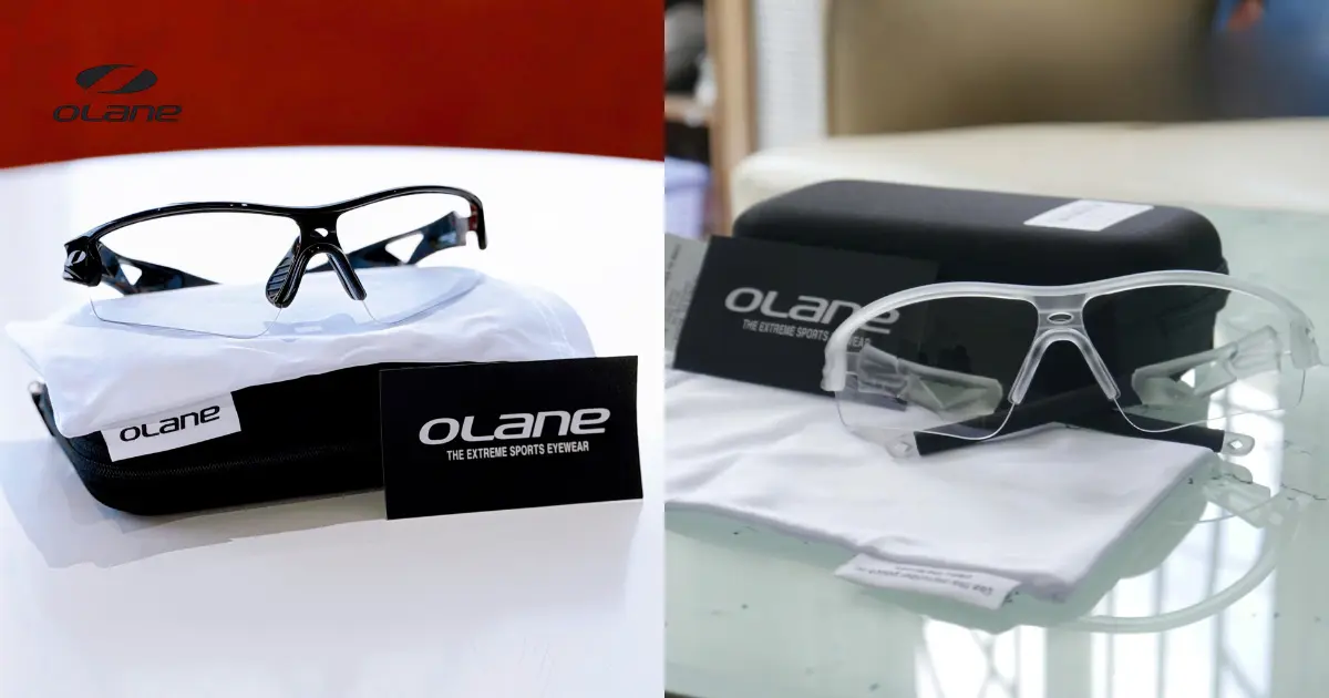 Kính Thể Thao Chơi Pickleball OLANE Stealth M2 Clear 18 Kính thể thao chơi Pickleball Indoor màu black và màu clear