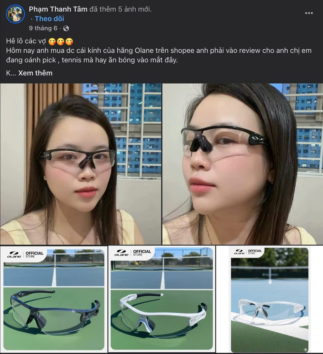Khách hàng review kính pick nhà olane