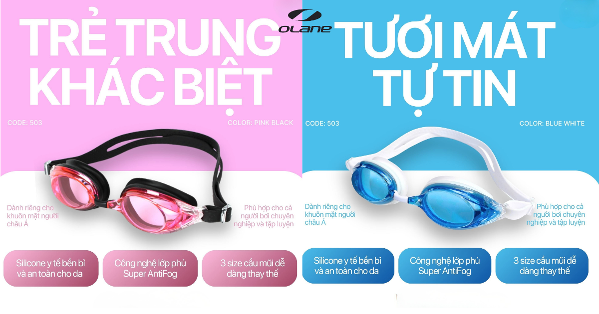 Kính Bơi Loại Nào Tốt? 3 Cách Chọn Kính Bơi Phù Hợp Nhu Cầu 7 dòng kính bơi người lớn chính hãng Olane Hàn Quốc chất lượng cao